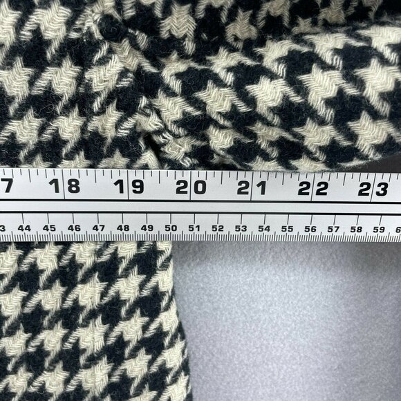 Talbots Wool Houndstooth Knit Jacket Womens Large Coat Sweater Career Dogtooth - Picture 6 of 9